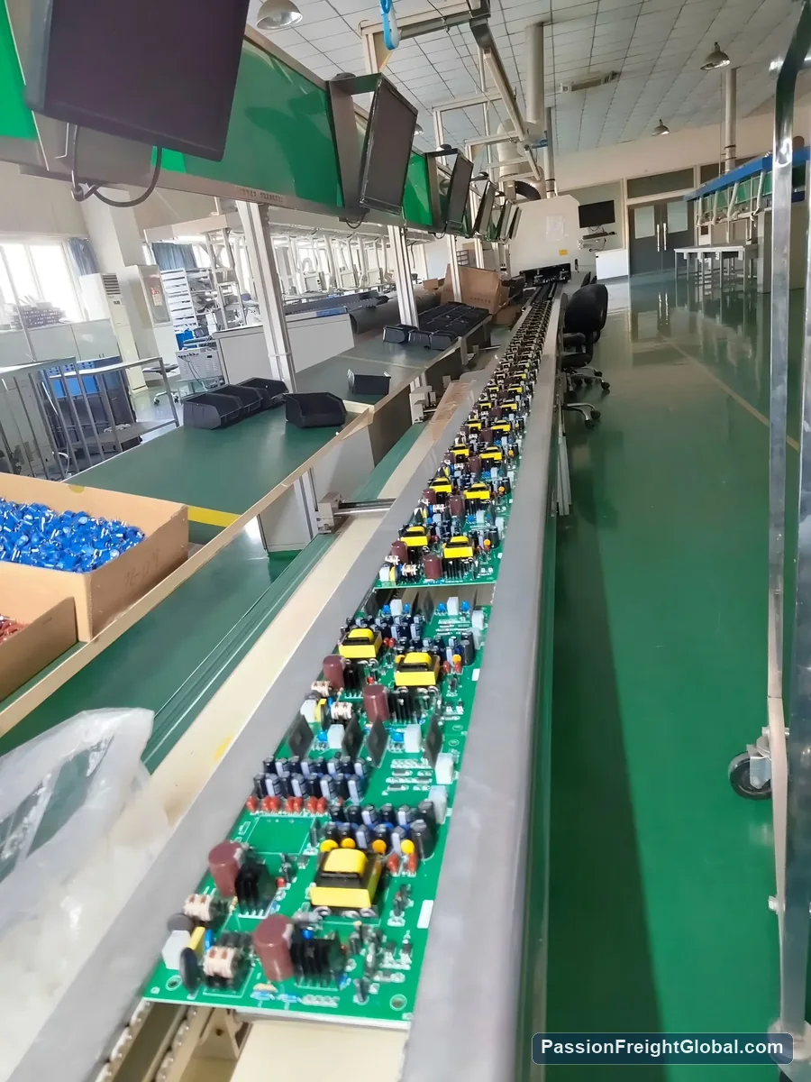 Electronics replenishment: split urgent and regular freight deliberately