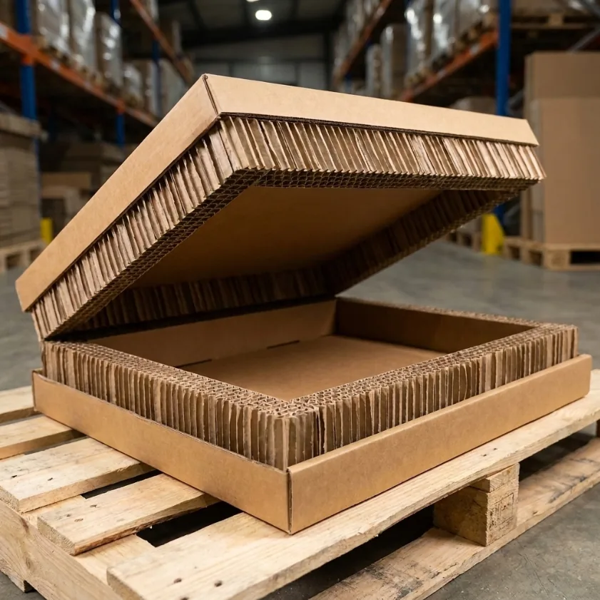 Low-profile protective packaging for mirrors and architectural glass