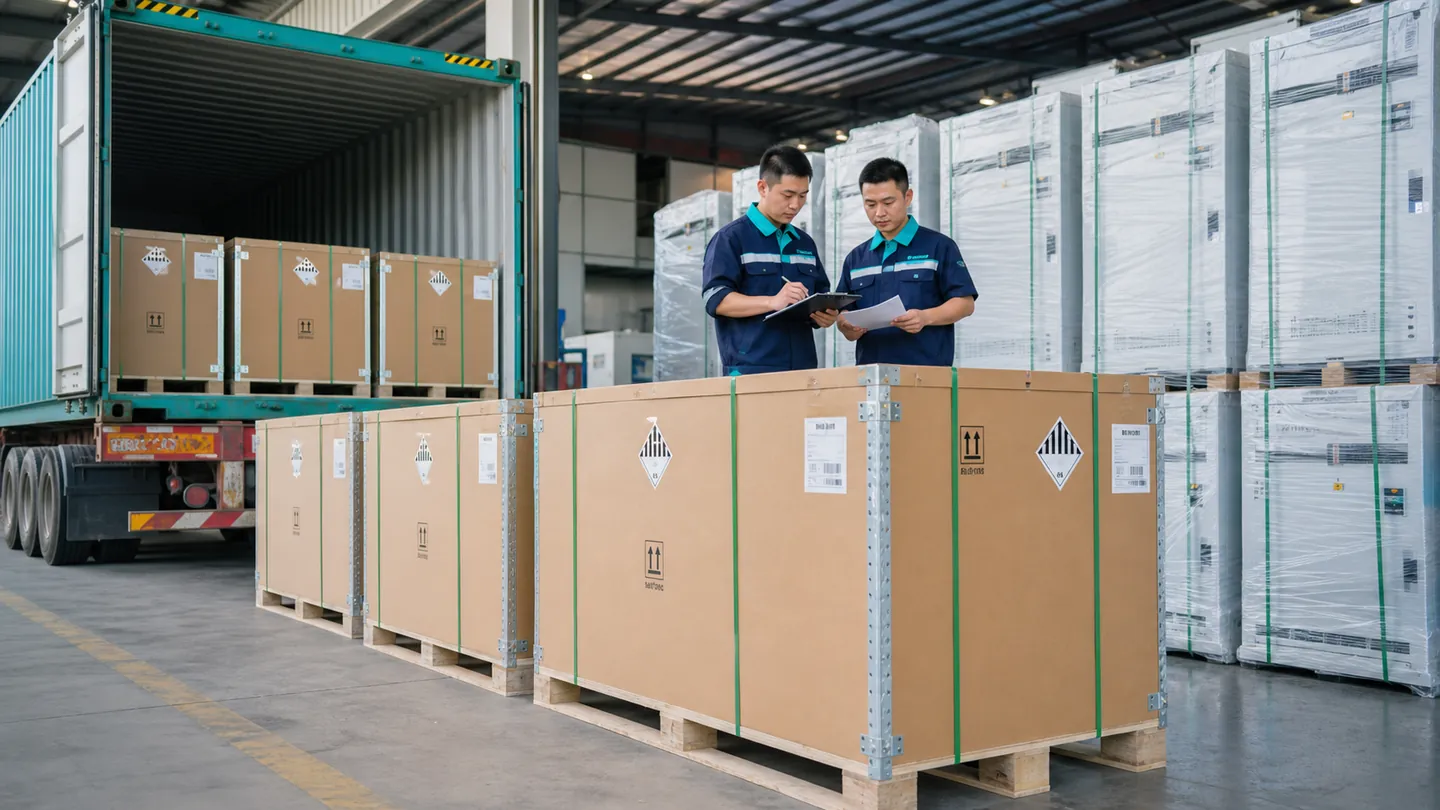Lithium battery and energy-storage export preparation