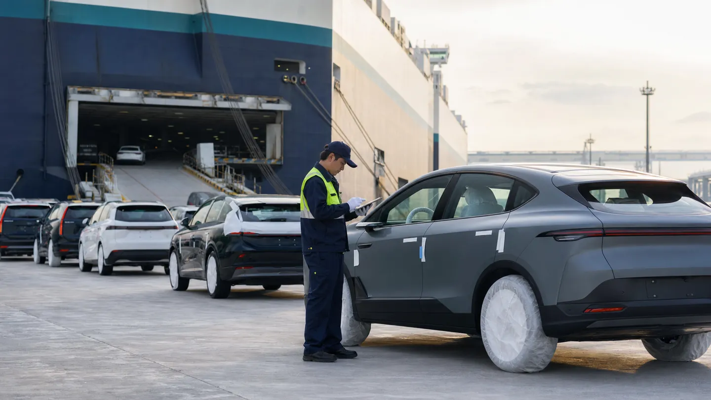Vehicles inspected before RoRo export